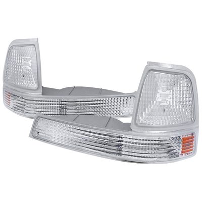 1998-2000 Ford Ranger Corner Parking Turn Signal Lights Chrome/Clear Lens