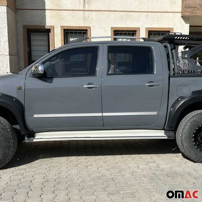 2005-2015 Toyota Tacoma Side Door Molding Trim Skirt Garnish Stainless Steel Silver 4Pcs