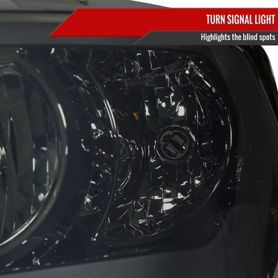 2006-2008 Dodge RAM 1500/ RAM 2500 3500 LED Factory Crystal Headlights Chrome