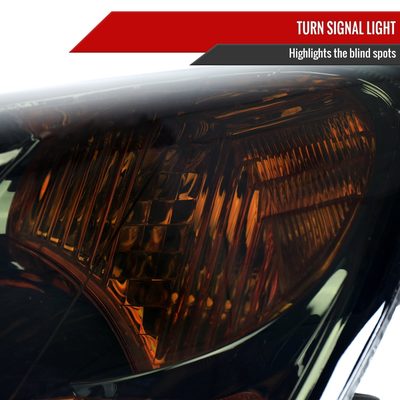 2002-2004 Honda CR-V Factory Style Headlights w/Amber Reflector Chrome/Smoke