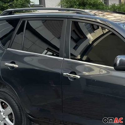 2006-2012 Toyota RAV4 Window Molding Trim Streamer Chrome Stainless Steel Silver 4 Pcs