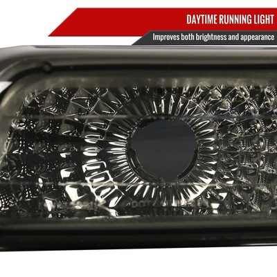 1999-2002 Chevy Silverado/ 2000-2006 Tahoe Suburgan Bumper Lights Chrome/Smoke