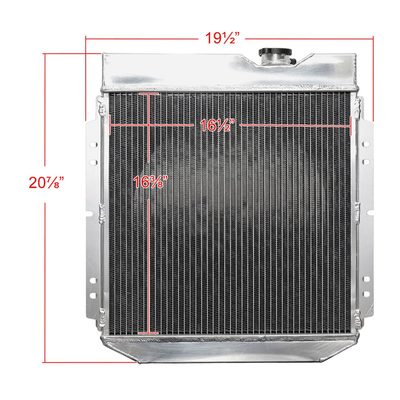 1960-1966 Ford Falcon/Mustang/Ranchero /Mercury 3Row Radiator &Shroud Fan