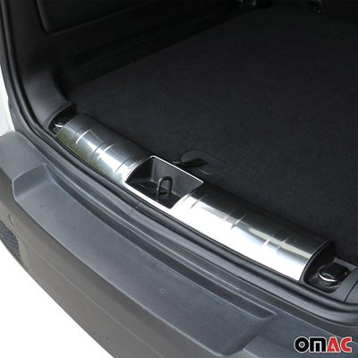2015-2024 Jeep Renegade Trunk Sill Cover Bumper Guard Protector Steel Silver