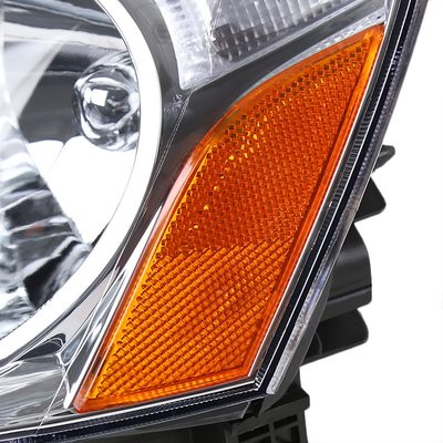 2002-2004 Acura RSX Factory Style Headlights w/ Amber Reflectors Chrome/Clear