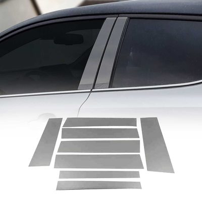 2015-2022 RAM ProMaster City Window B Pillar Posts Door Trim Stainless Steel Dark 8x