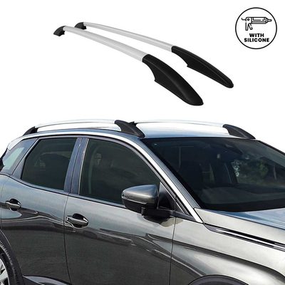 2010-2013 Kia Soul Roof Rack Rails Side Rails Silver