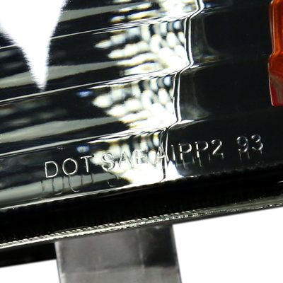 1993-1998 Jeep Grand Cherokee Corner Lights w/ Amber Reflectors Chrome/Smoke