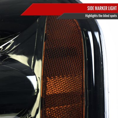 2001-2004 Nissan Frontier XE Factory Style Headlight Chrome/Smoke Lens