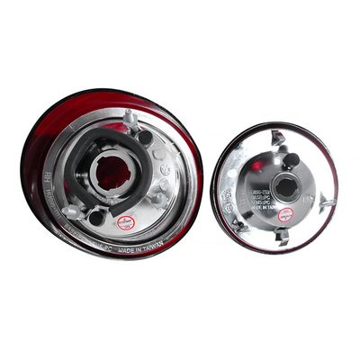 2005-2010 Chevy Cobalt Tail Lights & Trunk Reverse Lights Chrome/Red Smoke