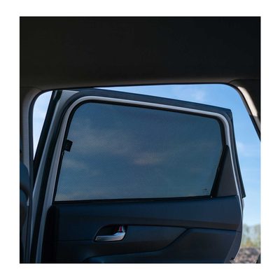 2015-2016 Kia Sportage Side Rear Window Curtain Mesh Black 2Pcs
