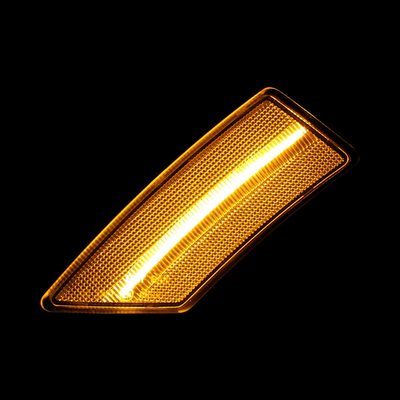2019-2021 Ford Ranger 2PC LED Side Marker Lights Chrome Housing/Clear Lens
