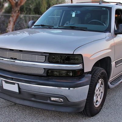 1999-2002 Chevy Silverado/ 00-2006 Tahoe Suburban Dual Halo Headlights Smoke