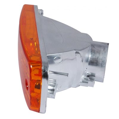 1990-1991 Acura Integra Bumper Lights Chrome Housing/Amber Lens