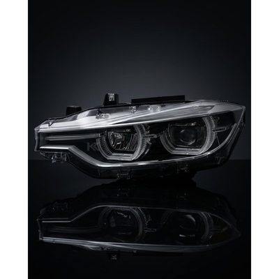 BMW 3 Series F30 LED Headlight Assembly with Triple-Color DRL (Amber / White / Yellow) & High / Low Beam 2012 - 2018