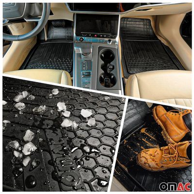 2016-2026 Toyota Tacoma Universal Floor Mats & Cargo Liner Black