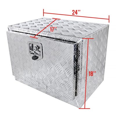 Universal 24" Heavy Duty Underbody Truck Tool Box w/ T-Handle Latch Lock & Keys