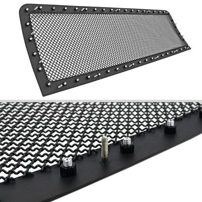 2007-2013 GMC Sierra 1500 NBS Rivet Style Black S.Steel Mesh Grille Insert