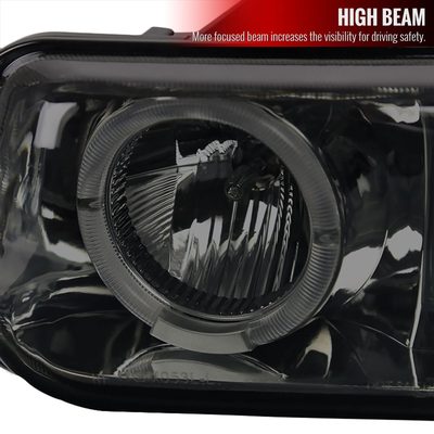1999-2002 Chevy Silverado/ 00-2006 Tahoe Suburban Dual Halo Headlights Smoke