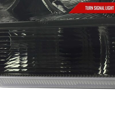 For Chrysler 300 2005-2010 Factory Style Headlights Chrome Housing Smoked Lens