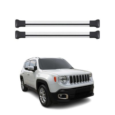 2015-2023 Jeep Renegade Roof Rack Cross Bars Silver