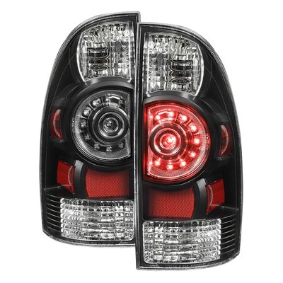 2005-2015 Toyota Tacoma LED Tail Lights Matte Black Housing/Clear Lens