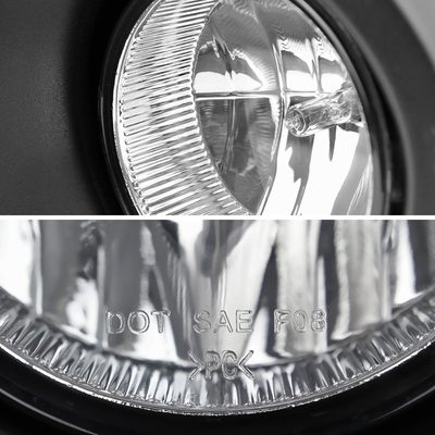 2011-2014 Ford F-150 Fog Light Bezels Chrome Housing/Clear Lens