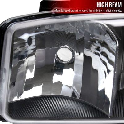 1999-2006 GMC Sierra/Yukon/Yukon XL Headlights&Bumper Lights Amber& Black