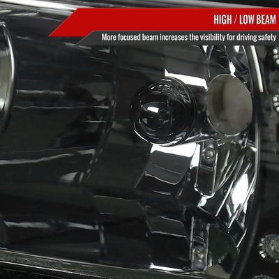 1994-2001 Dodge RAM 1500 2500 3500 Factory Headlights Chrome/Smoke
