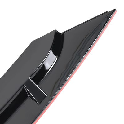2019-2021 Honda Civic Sedan Glossy Black/Red Trim 3PC Front Bumper Lip Set