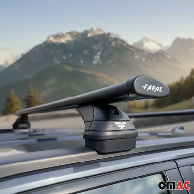 Roof Racks Cross Bars for Audi Q7 2017-2026 Aluminium 220lb Black 2 Pcs