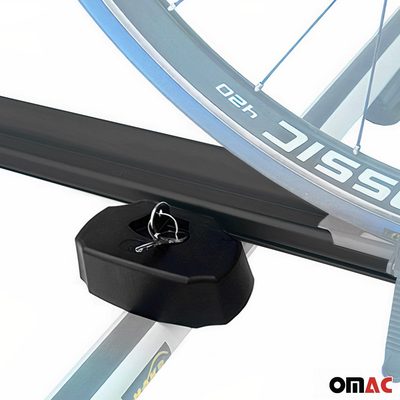 2Pcs Pro Bike Carrier Roof Mount Black Alu Bicycle Rack Cycling Car Truck SUV