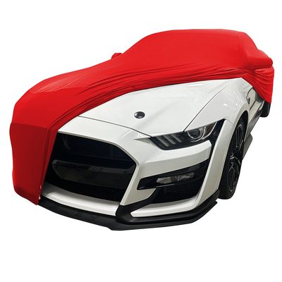 2005-2024 Ford Mustang Ultraguard Stretch Satin Indoor Car Cover - Red
