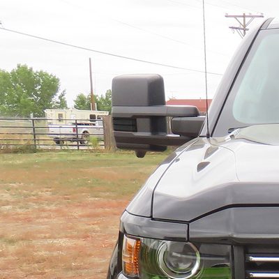 2014-2018 Chevy Silverado/ Sierra Folding Heated & Manual Towing Mirrors Black