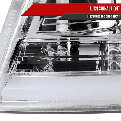 2004-2008 Ford F-150/ 06-2008 Lincoln Mark LT LED C-Bar Headlights Chrome
