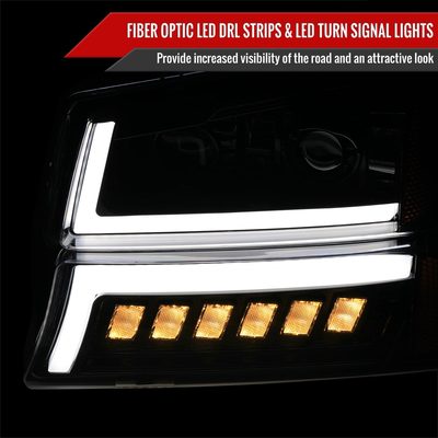 2003-2007 Chevy Silverado Avalanche LED Projector Headlights Bumper Lights