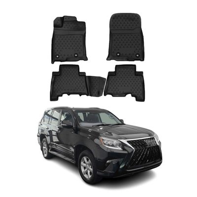 2014-2023 Lexus GX 460 5-Seater Floor Mats Liners Full Set All Weather Black