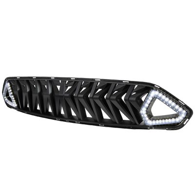 2018-2023 Ford Mustang Shark Hood Grille w/3D Smoke LED Turn Signal Lights