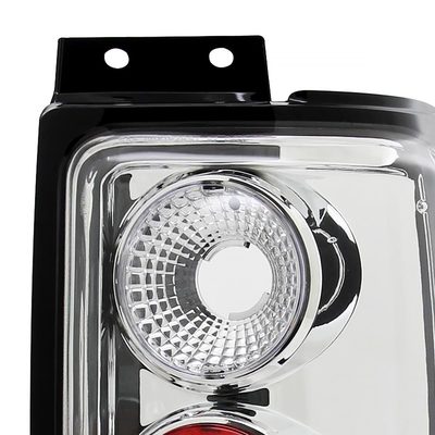 1997-2002 Ford Expedition Tail Lights Chrome Housing/Clear Lens