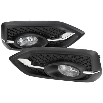 2014-2015 Honda Civic Coupe H11 Fog Lights Kit Chrome Housing/Clear Lens