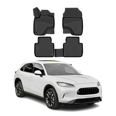 OMAC Floor Mats Liner for Honda HR-V 3.gen 2023-2026 Rubber TPE Black 4Pcs