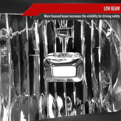 2009-2020 Dodge Journey Factory Style Headlights Matte Black/Clear Lens
