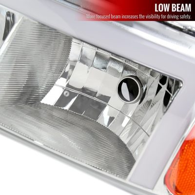 1999-2006 GMC Sierra Sierra Yukon/XL Headlights & Signal Bumper Lights Chrome