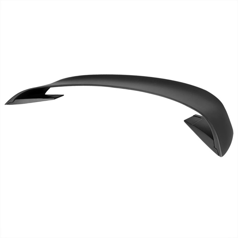 2015-2022 Ford Mustang Matte Black ABS GT350R Style 3PC Rear Spoiler Wing