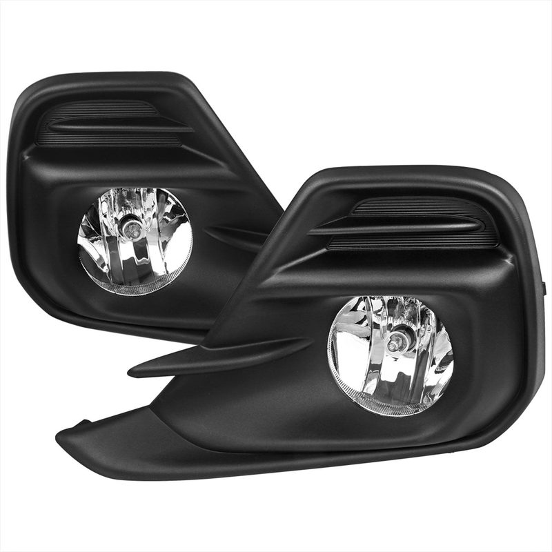 2016-2018 Chevrolet Spark PS24W Fog Lights Chrome Housing/Clear Lens