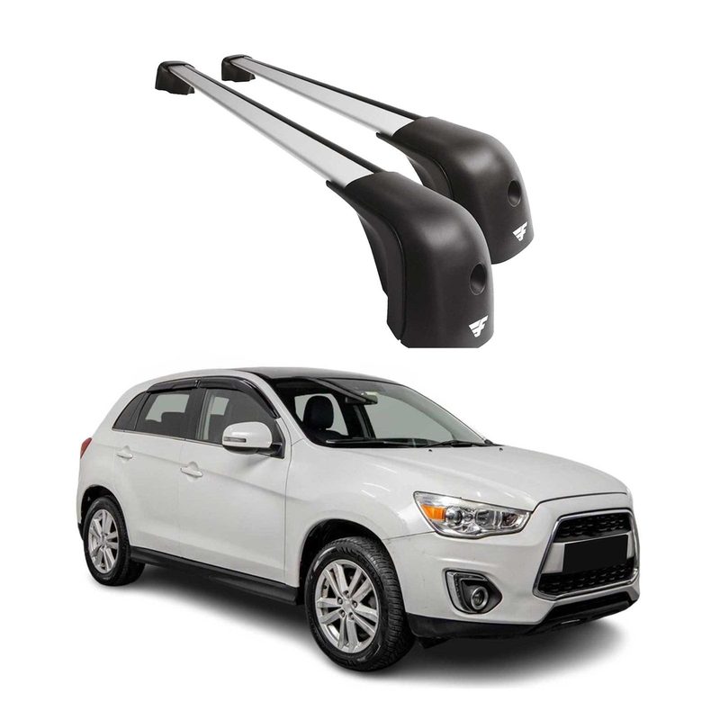 2011-2023 Mitsubishi Outlander Sport Roof Rack Cross Bars Silver