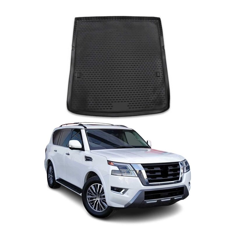 2017-2024 Nissan Armada Cargo Liner Trunk Mat All Weather Black
