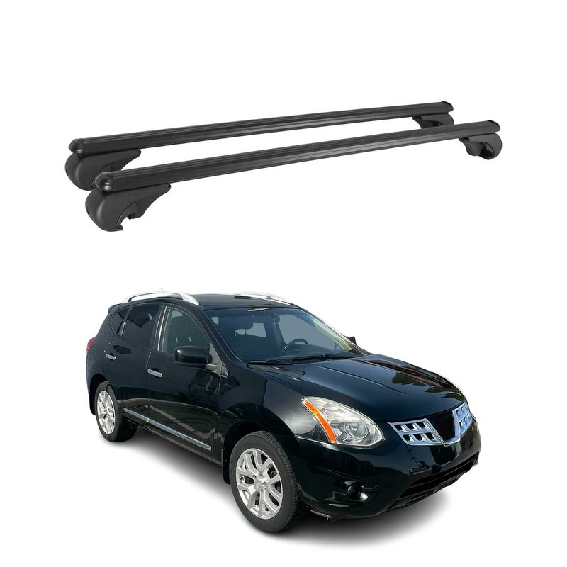 2008-2013 Nissan Rogue Roof Rack Cross Bars Black