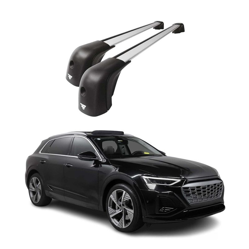 2019-2026 Audi Q8 Roof Racks Cross Bars Silver
