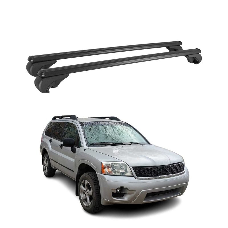 2004-2011 Mitsubishi Endeavor Roof Rack Cross Bars Black